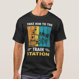 Camiseta Leve-O Para A Estação De Comboio Volte Para O Pass