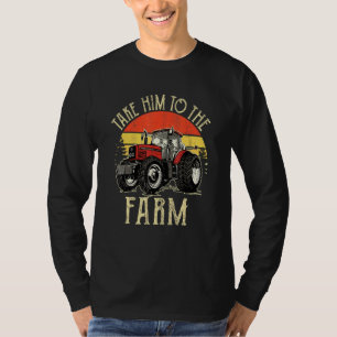Camiseta Leve-O Para A Fazenda Estilo De Vintagem Retroativ