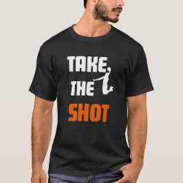 Camiseta Leve os esportes motivacionais de basquetebol