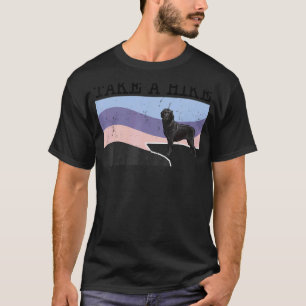 Camiseta Leve Para Caminhar Labrador Retriever Preto Gráfic