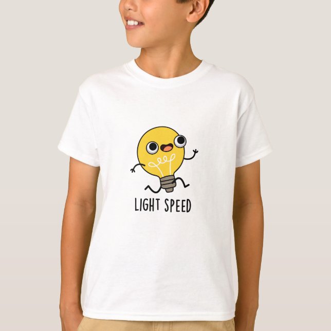 Camiseta Leve Speed Funny Running Bulb Pun (Frente)