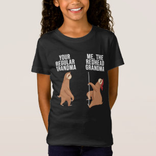 Camiseta Leve Sua Avó Normal Para Mim A Avó Ruiva