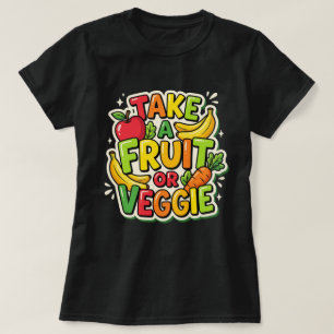 Camiseta Leve uma Fruta ou Legume Senhora do Almoço