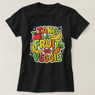 Camiseta Leve uma Fruta ou Legume Senhora do Almoço