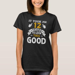 Camiseta Levei 12 Anos Dizendo Meninas 12 Birthd