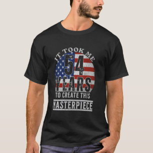 Camiseta Levei 54 anos para criar esta obra-prima 54t