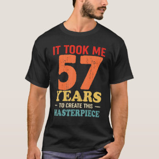 Camiseta Levei 57 Anos Para Criar Esta Masterícula 57t