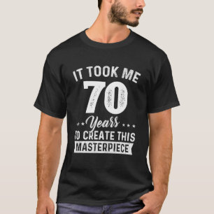 Camiseta Levei 70 Anos De 70 De Aniversário De Masterpeça 7