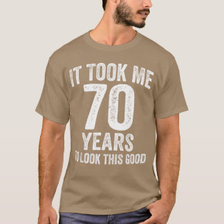 Camiseta Levei 70 Anos para Ficar Tão Bem Piada 70º Anivers