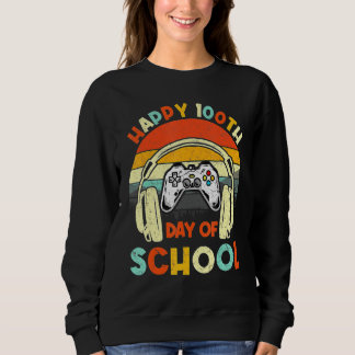 Camiseta Level 100 Days Of School Unlocked Gaming Shirts, V