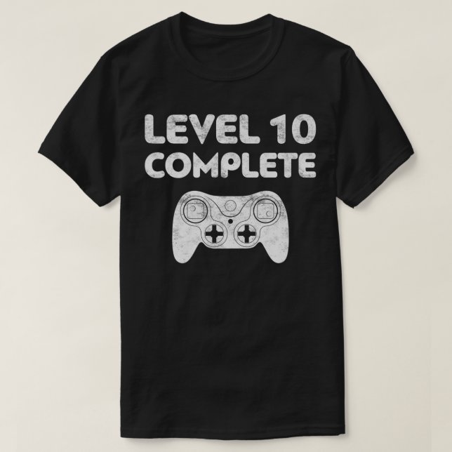 Camiseta Level 10 Complete  10th Wedding Anniversary Gift P (Frente do Design)