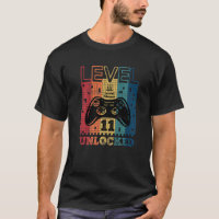 Level 11 Unlocked   11 Years Old Video Gamer Birth