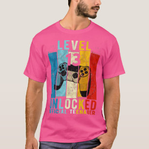 Camiseta Level 13 Unlocked  13th Video  Birthday Gift  (7) 