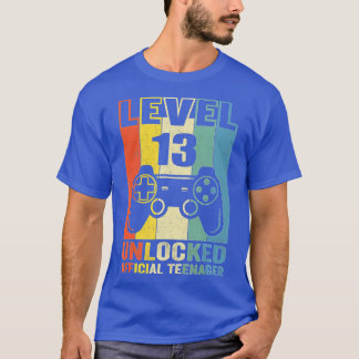 Camiseta Level 13 Unlocked 13th Video Birthday Gift (89)