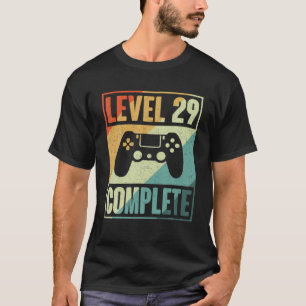 Camiseta Level 29 Complete Video Gamer - 29Th Wedding Anive