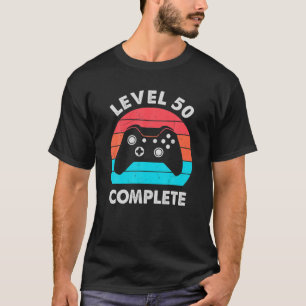 Camiseta Level 50 Complete Video Gamer - 50Th Wedding Anive