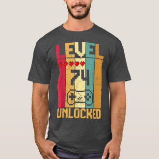 Camiseta Level 74 Unlocked Awesome 1948 Video Game 74th Bir