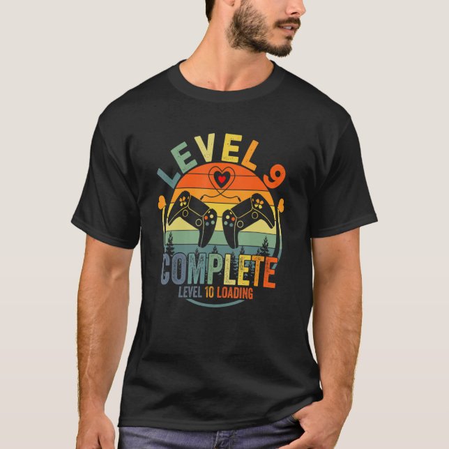 Camiseta Level 9 Complete Level 10 Loading Gamer Wedding An (Frente)