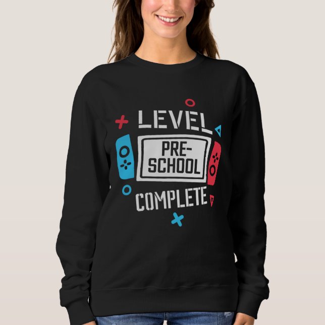 Camiseta Level Pre School Complete Video Game Last Day Of S (Frente)