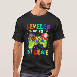 Camiseta Leveled Up To 1St Grade Video Game Funny Back To S