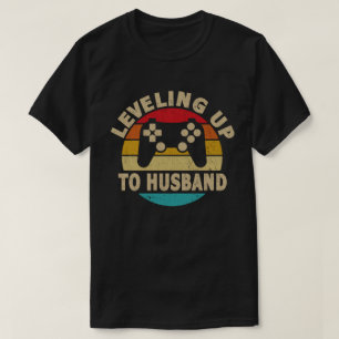 Camiseta Leveling Up To Husband Groom Video Game
