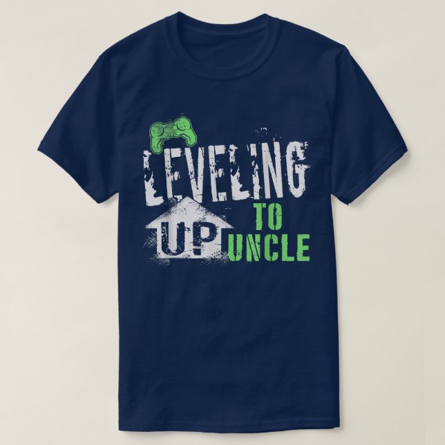 Camiseta Leveling Up To Uncle 2022 Funny Video Game Control (Frente do Design)