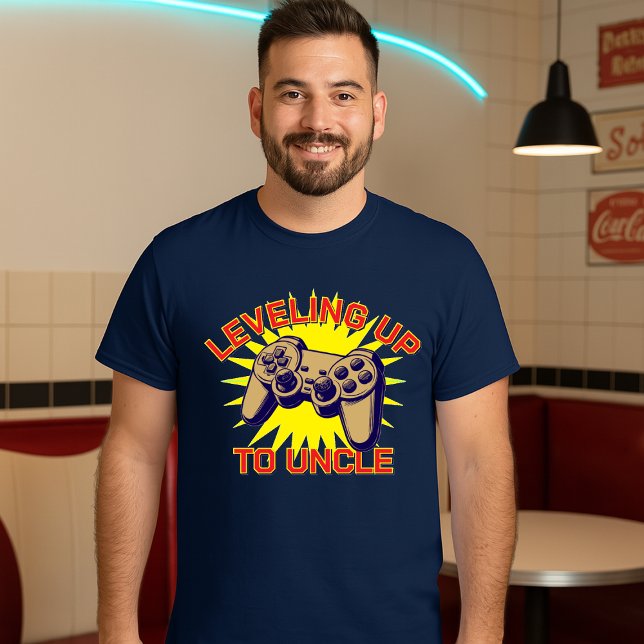 Camiseta Leveling Up Video Game Controller Template  (Criador carregado)