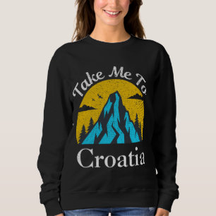 Camiseta Levem-Me A Férias Da Croácia Vintage