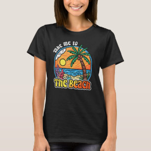 Camiseta Levem-Me Ao Cruzeiro Da Viagem De Retrô De Praia T