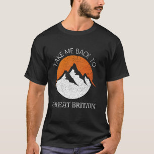 Camiseta Levem-Me De Volta À Férias De Vintage Na Grã-Breta