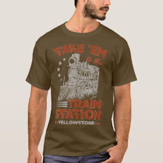Camiseta Levem-Nos À Estação De Comboio Yellowstone Engraça