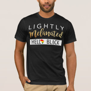 Camiseta Levemente americano do africano negro de Melanated