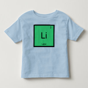 Camiseta Levi Nome Química Elemento Tabela Periódica
