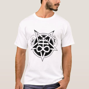 Camiseta Leviathan Cross Pentagram e Tentáculos à Esquerda