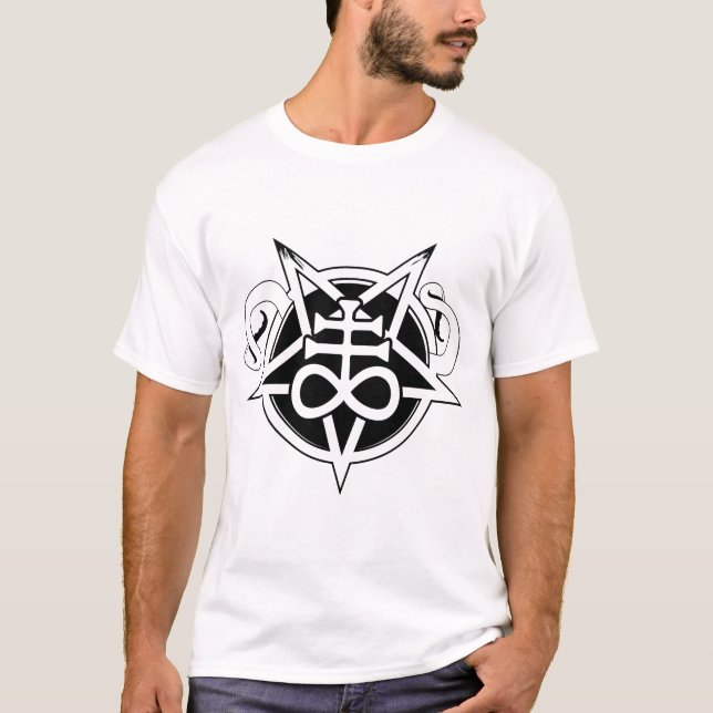 Camiseta Leviathan Cross Pentagram e Tentáculos à Esquerda (Frente)