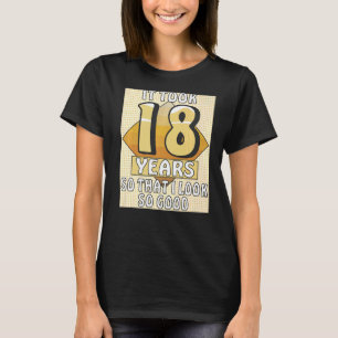 Camiseta Levou 18 ANOS de celebração Festa de aniversário 1