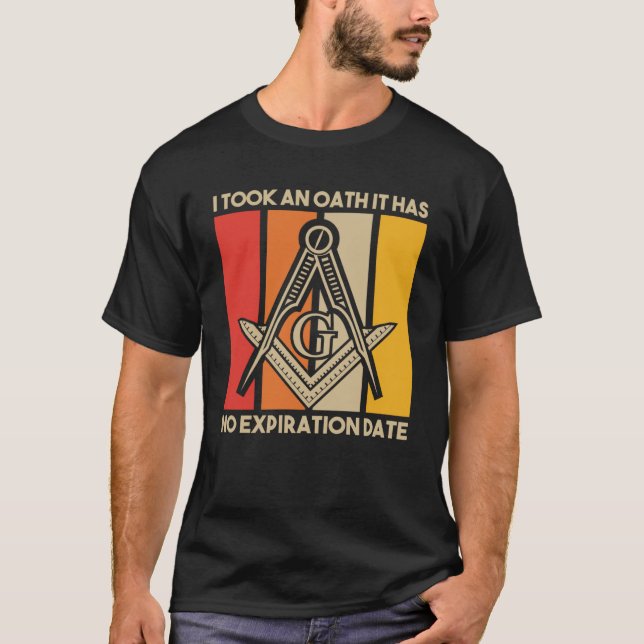 Camiseta Levou Um Juro Masônico Mestra Praça E Compass (Frente)