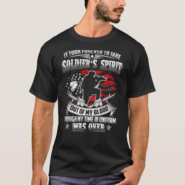 Camiseta Levou uma eternidade para tirar o espírito de Sold (Frente)
