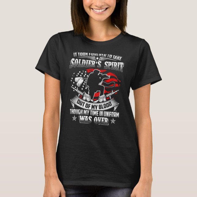 Camiseta Levou uma eternidade para tirar o espírito de Sold (Frente)