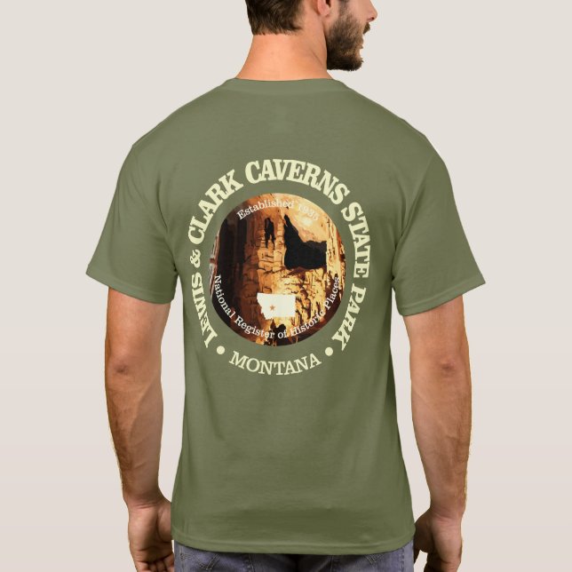 Camiseta Lewis & Clark Caverns SP (Verso)