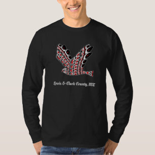 Camiseta Lewis & Clark County Red Tailed Hawk Nativo Americ