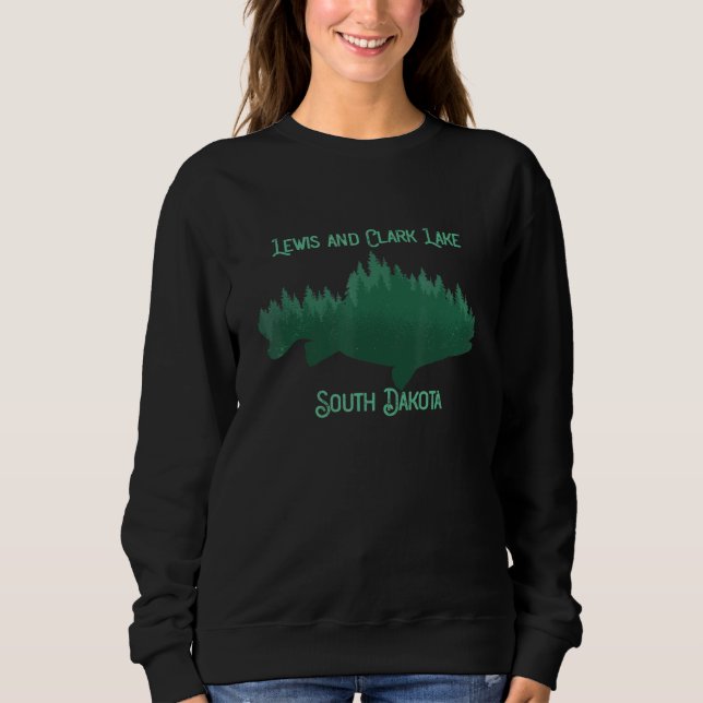 Camiseta Lewis E Clark Lake South Dakota Souvenir (Frente)