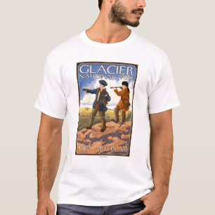 Camiseta Lewis e Clark - parque nacional de geleira, TA