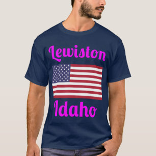 Camiseta Lewiston Idaho Impressões Elegantes