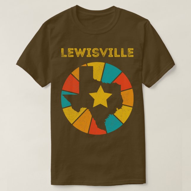 Camiseta Lewisville Texas Vintage angustiou Souvenir 1 (Frente do Design)