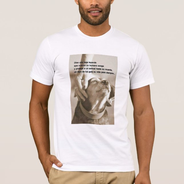 Camiseta Leyenda sobre adoptar animales (Frente)