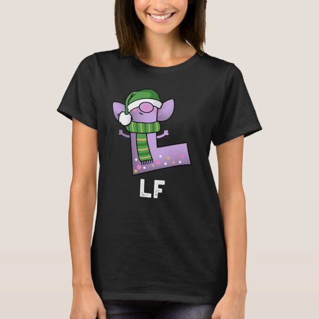 Camiseta Lf Funny - Letra L Pun Dark BG (Frente)