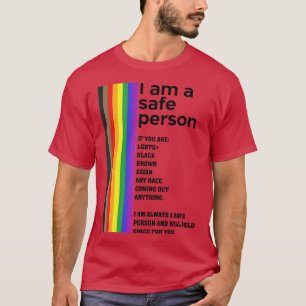 Camiseta LGB Sou Uma Pessoa Segura E Terá Espaço Para Você
