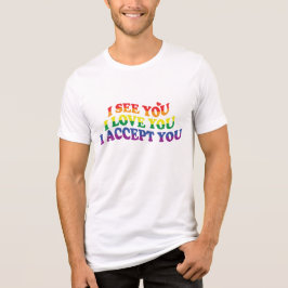Camiseta LGBT Amo-Te, Eu Aceito-Te