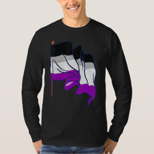 Camiseta Lgbt Asexualidade Sinalizador Ace Orgulho dos Dire